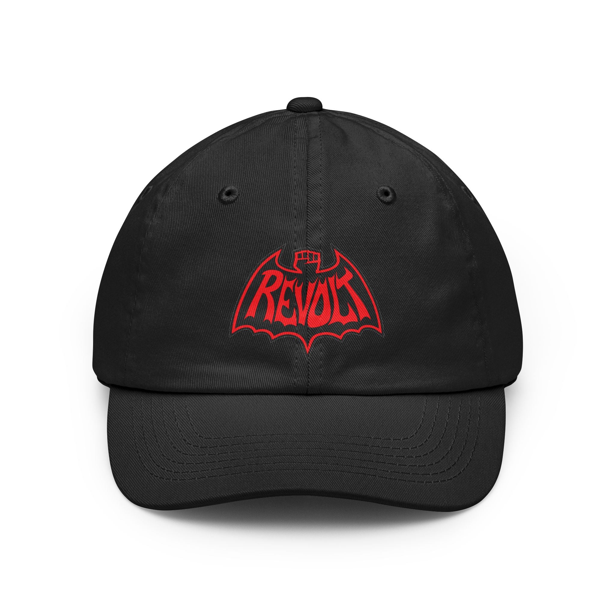 Revolt Bat-Fist Logo Dad Hat — Retro Punk Baseball Cap