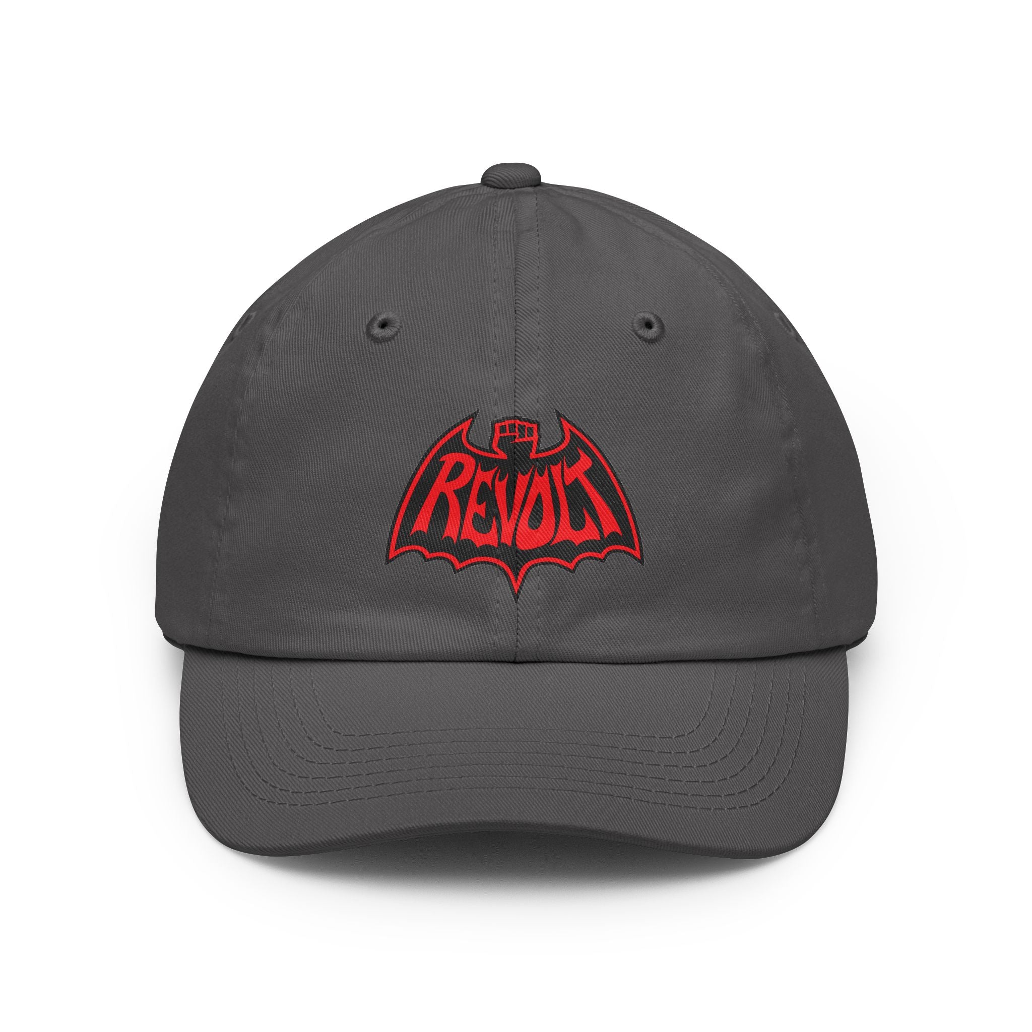 Revolt Bat-Fist Logo Dad Hat — Retro Punk Baseball Cap