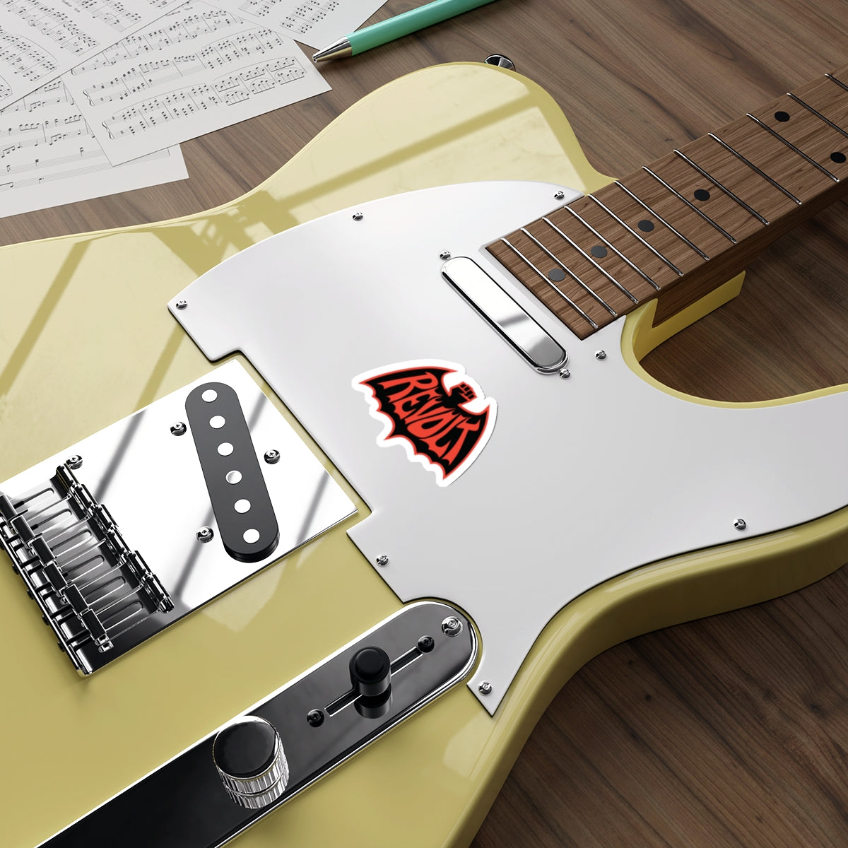 Revolt Bat Die-Cut Sticker — All-City All-Surface- Vinyl Sticker-