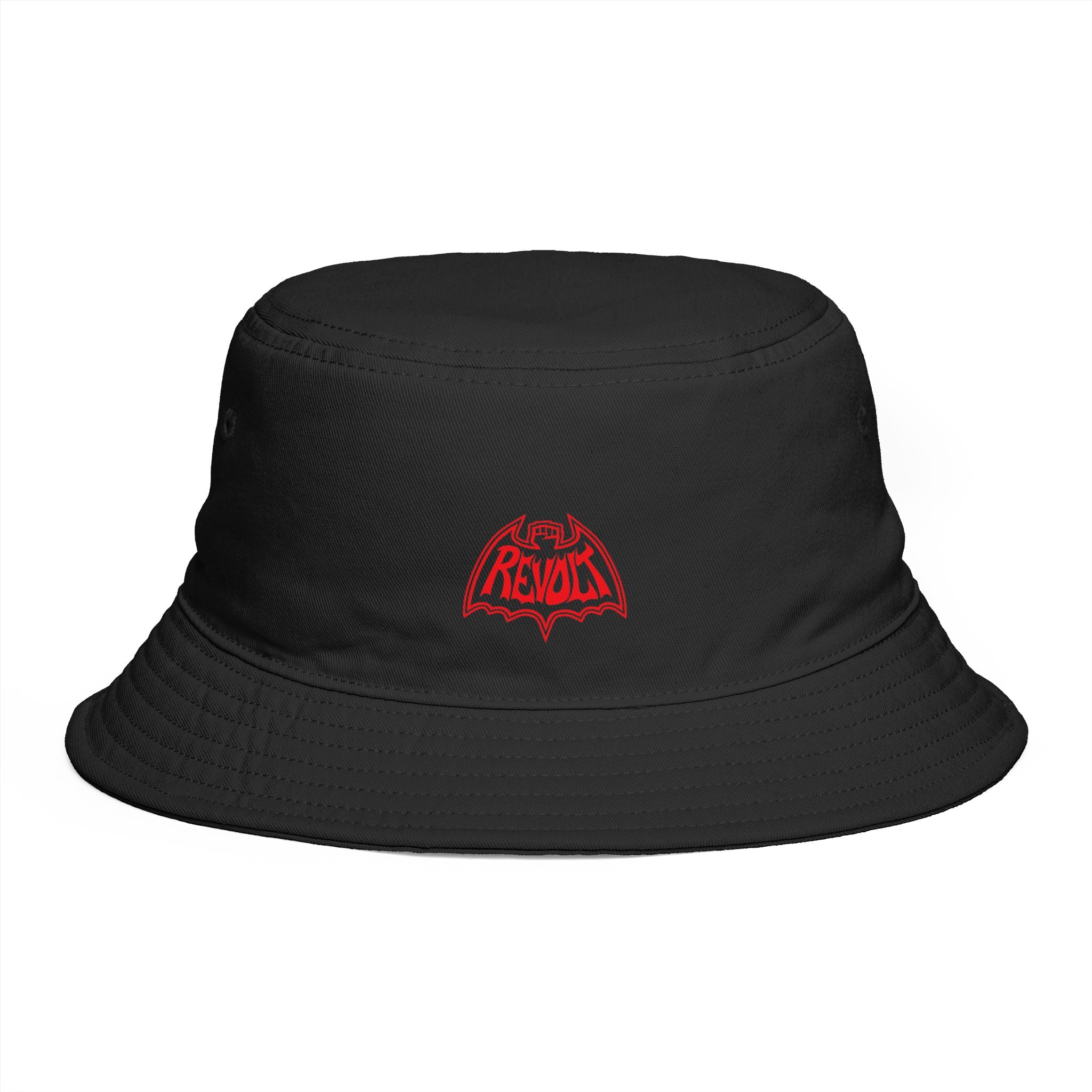 Revo-Bat-Fist Embroidered Bucket Hat