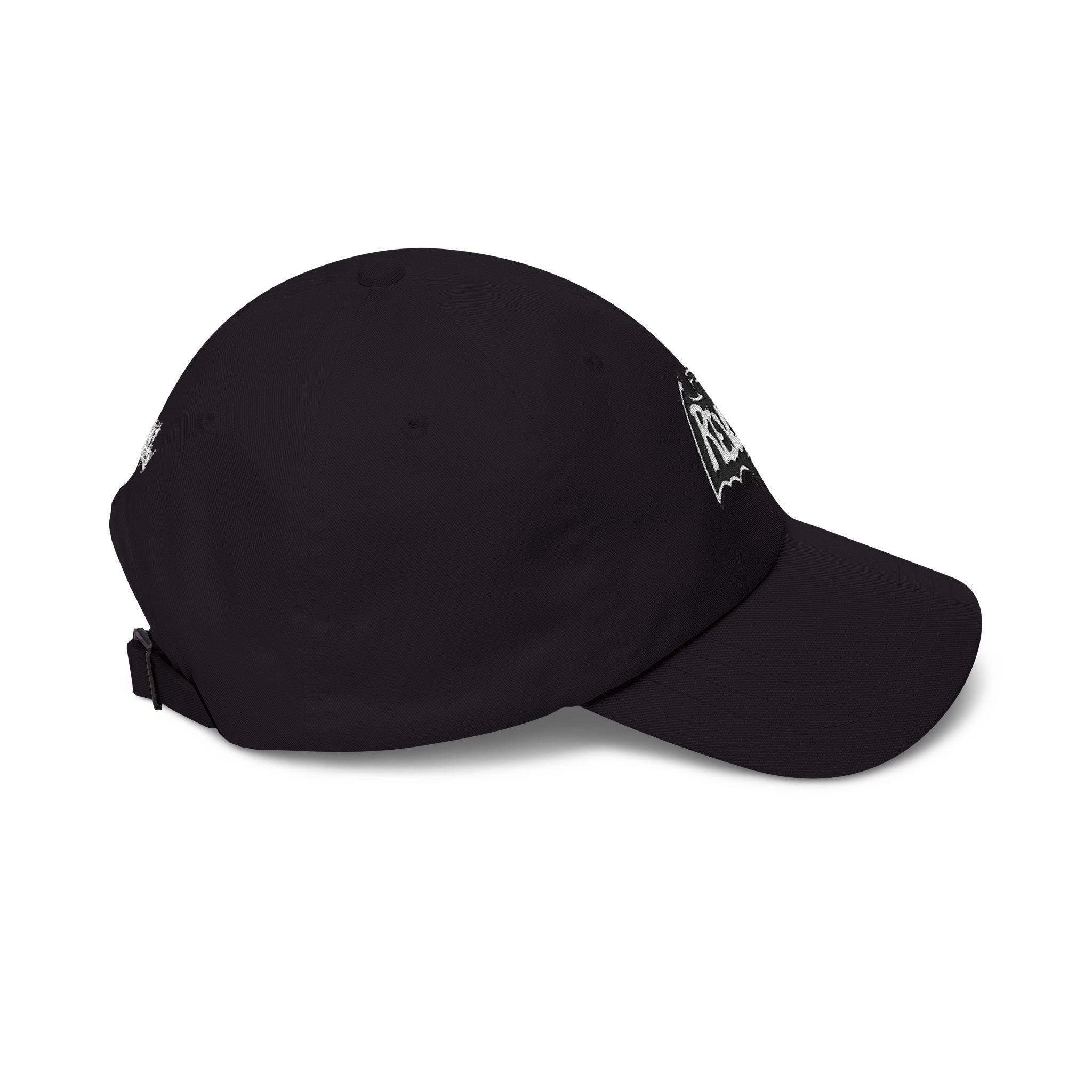 Revo-Bat-Fist Embroidered Baseball Hat — Graffiti Goth Mod Punk Rap Funk Wild Style!