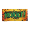 Revolt! Graphic Beach Towel — Bold Comic Art Style Summer Towel