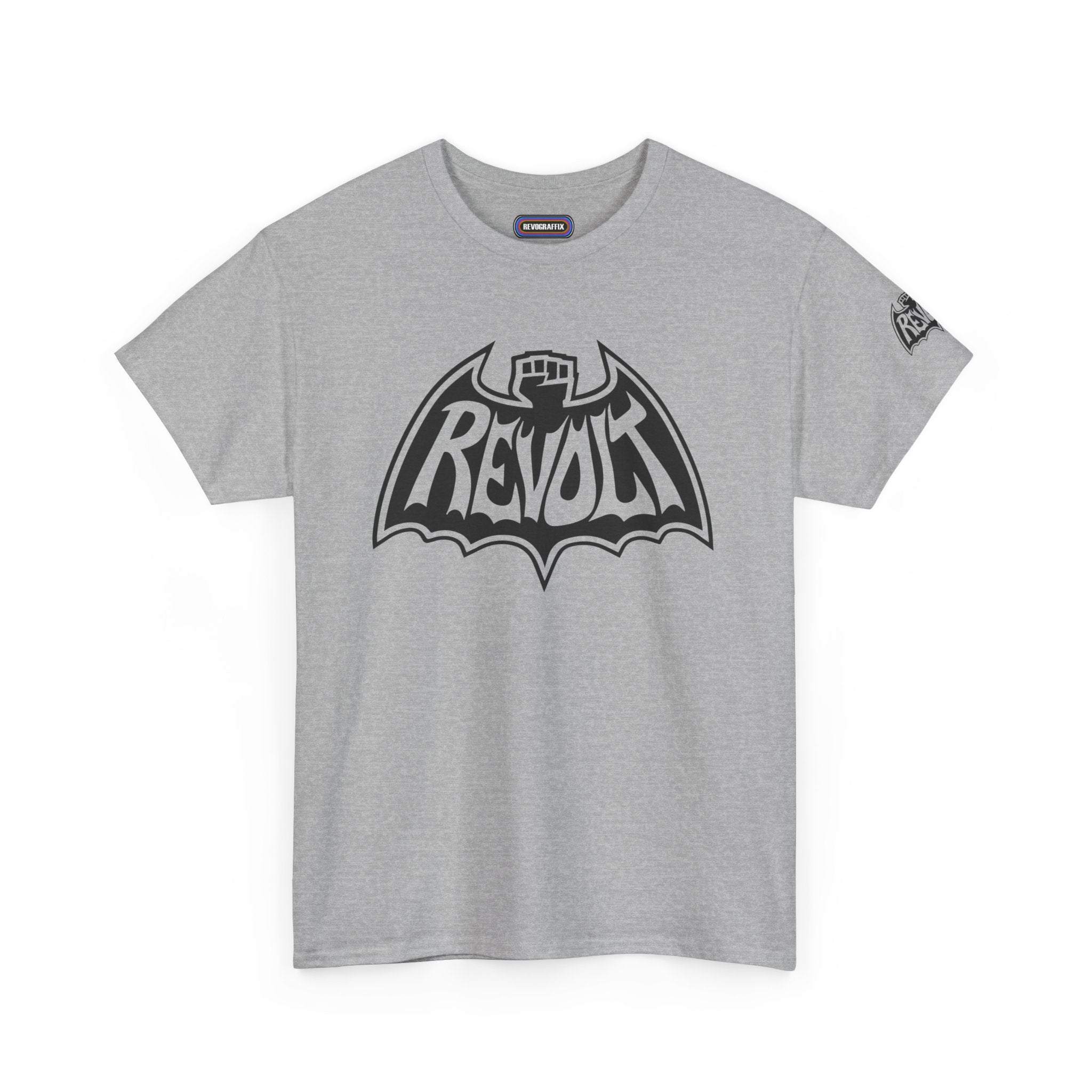 Revolt Bat-Fist Logo T‑Shirt — Graffiti Streetwear Tee