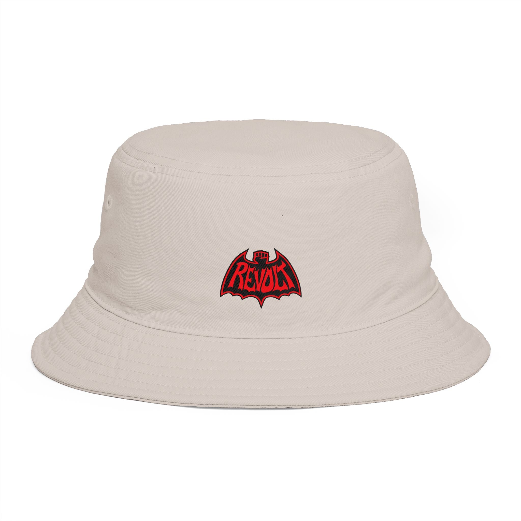 Revo-Bat-Fist Embroidered Bucket Hat