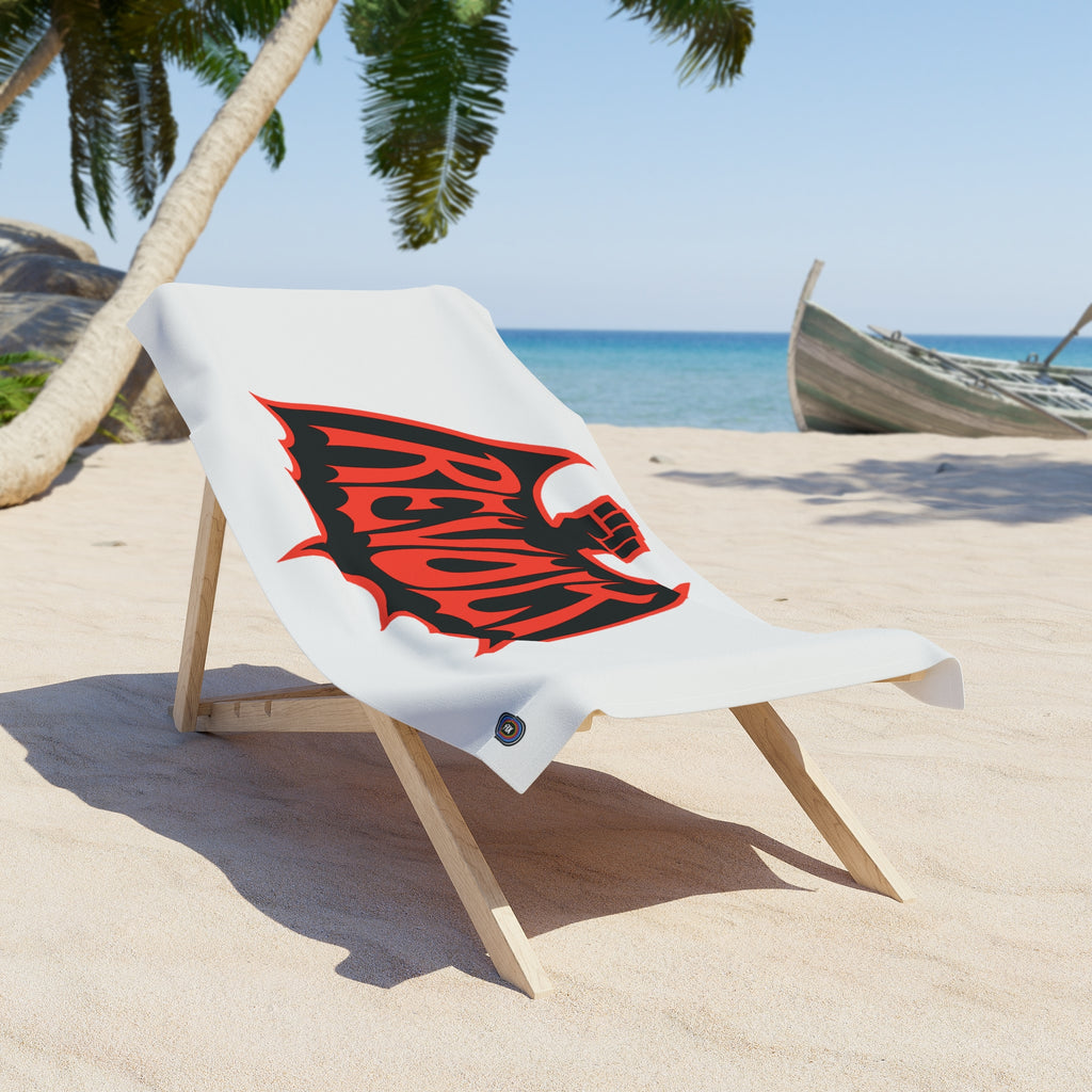 Revolt Graphic Beach Towel — Big Bold Bat-Fist Summer Towel