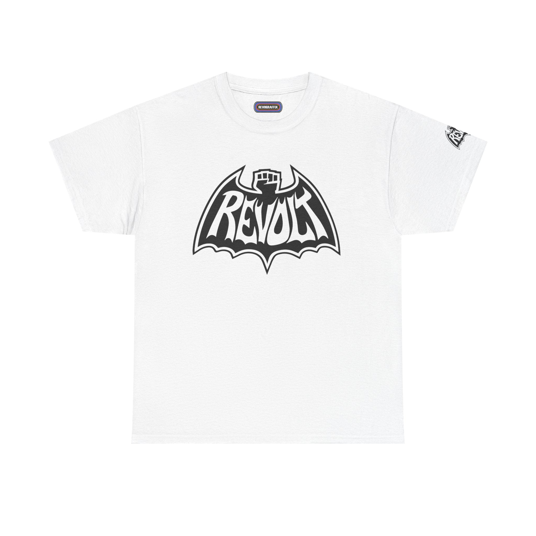 Revolt Bat-Fist Logo T‑Shirt — Graffiti Streetwear Tee