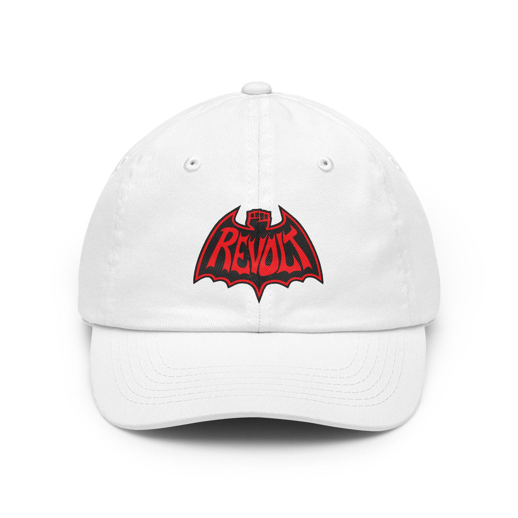 Revolt Bat-Fist Logo Dad Hat — Retro Punk Baseball Cap