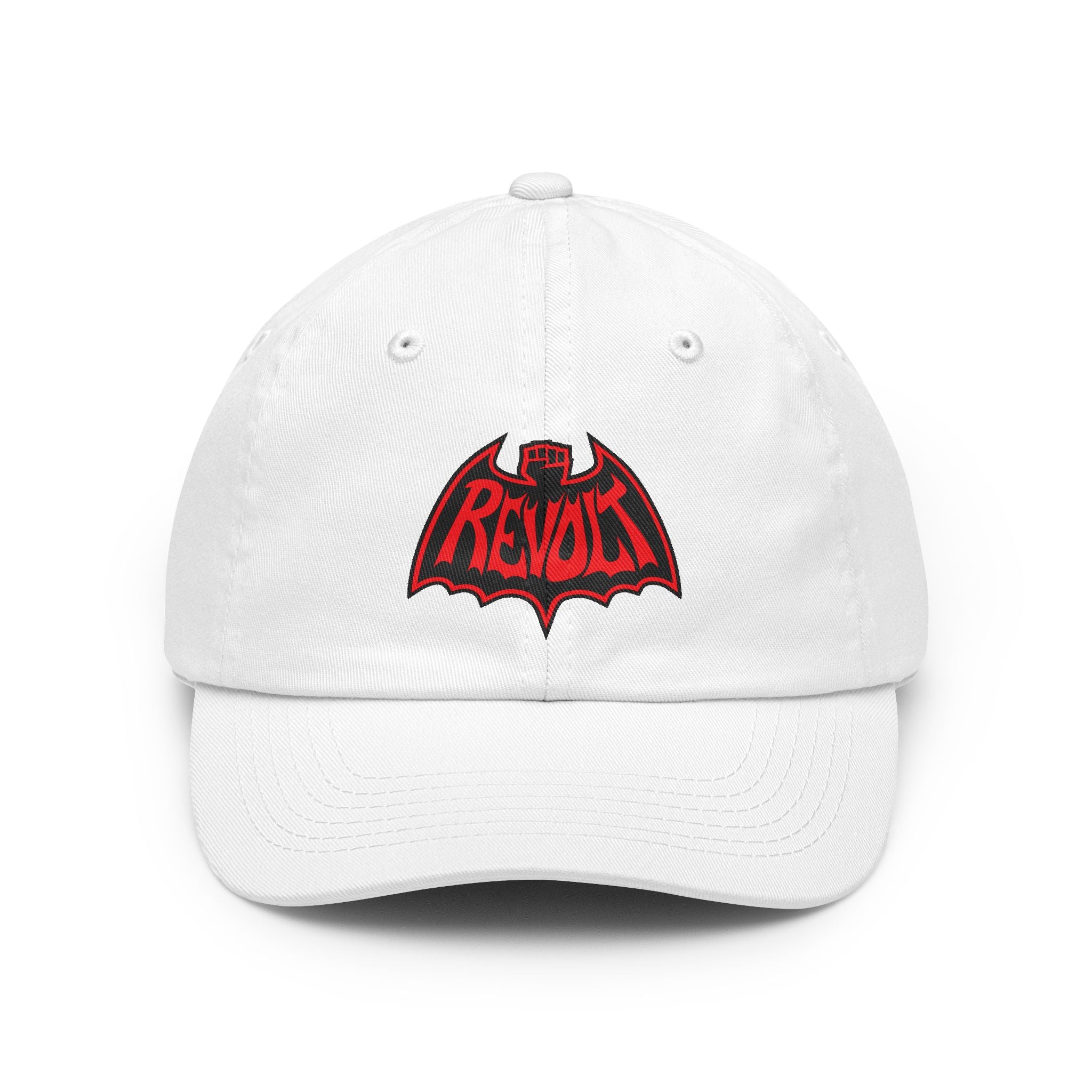 Revolt Bat-Fist Logo Dad Hat — Retro Punk Baseball Cap