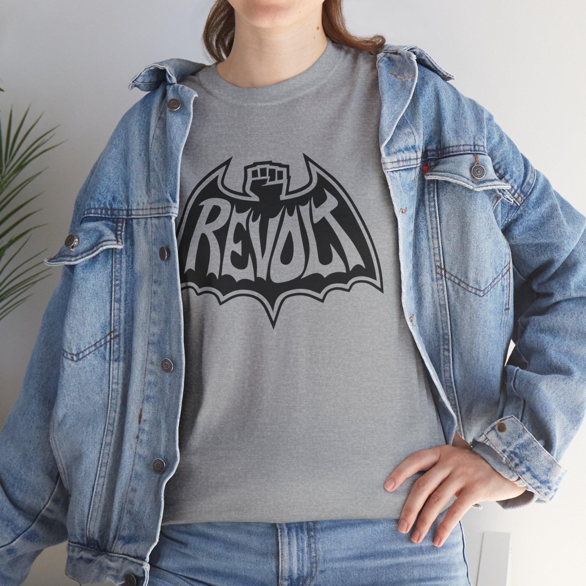 Revolt Bat-Fist Logo T‑Shirt — Graffiti Streetwear Tee