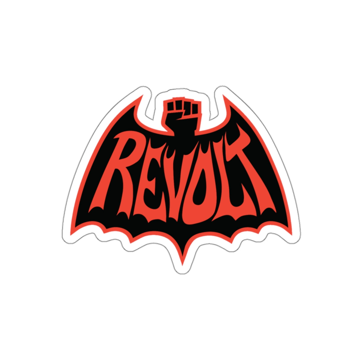 Revolt Bat Die-Cut Sticker — All-City All-Surface- Vinyl Sticker-