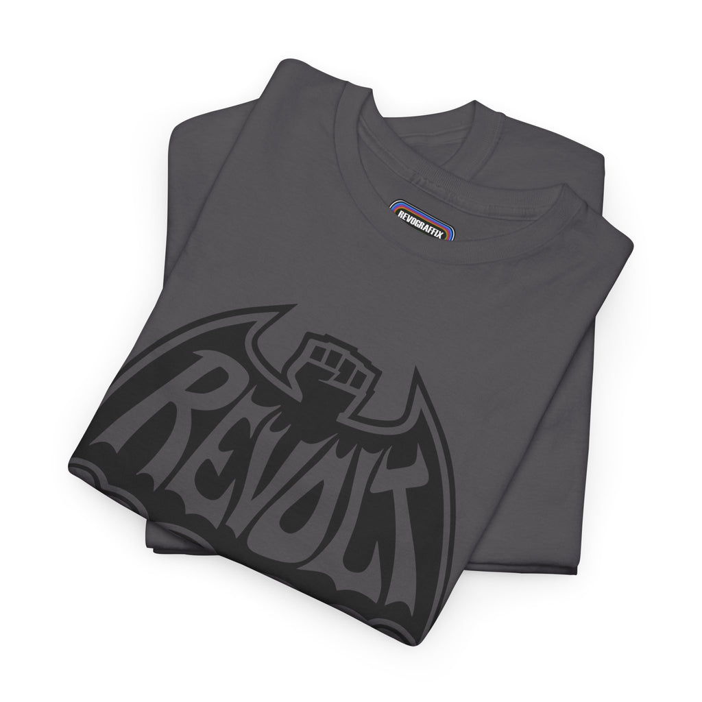 Revolt Bat-Fist Logo T‑Shirt — Graffiti Streetwear Tee
