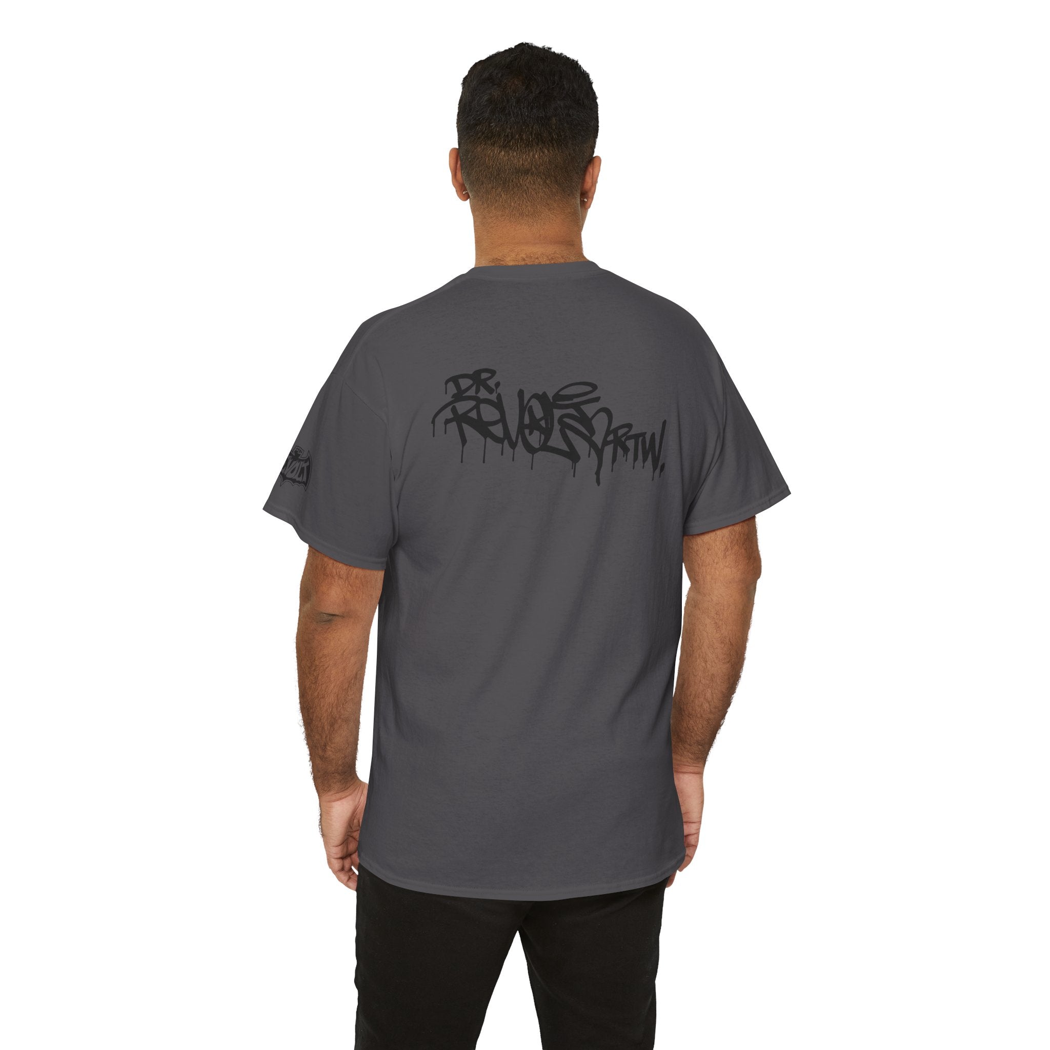 Revolt Bat-Fist Logo T‑Shirt — Graffiti Streetwear Tee
