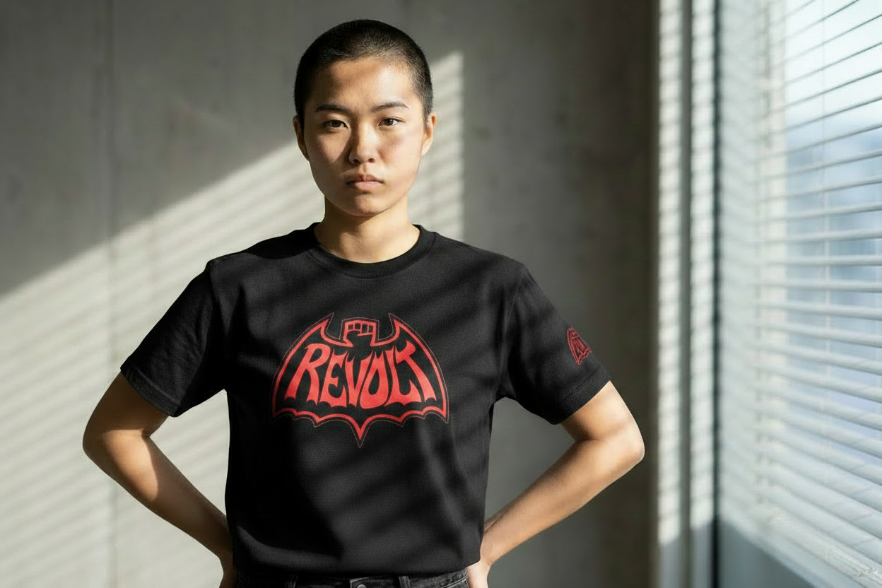 Revolt Bat Logo T‑Shirt — Graffiti Beyond Style-Wear Tee---