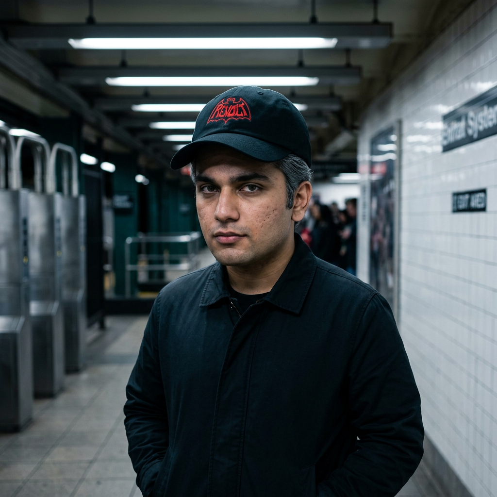 Revolt Bat-Fist Logo Dad Hat — Retro Punk Baseball Cap
