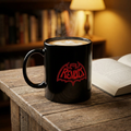 Revolt Graffiti Beyond Red Bat-Fist Logo Black Mug- Gothic Rock Funk Coffee Cup (11oz & 15oz)