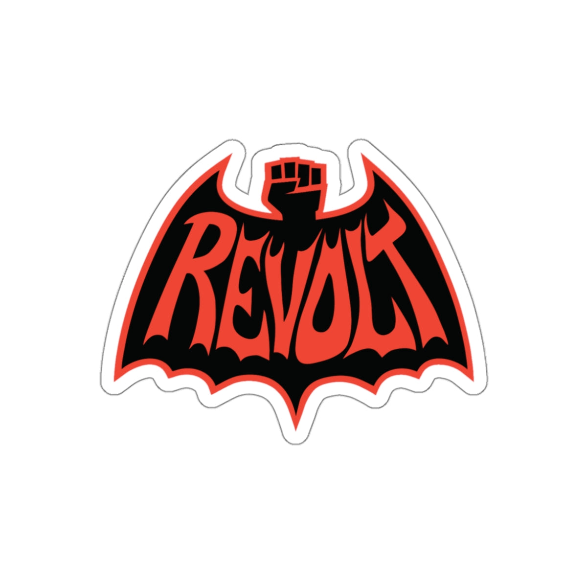 Revolt Bat Die-Cut Sticker — All-City All-Surface- Vinyl Sticker-