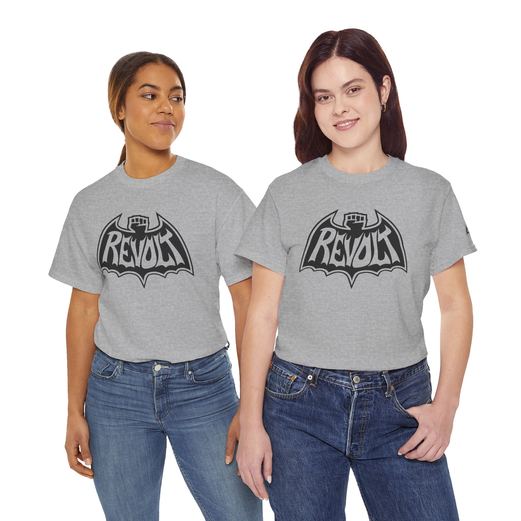 Revolt Bat-Fist Logo T‑Shirt — Graffiti Streetwear Tee