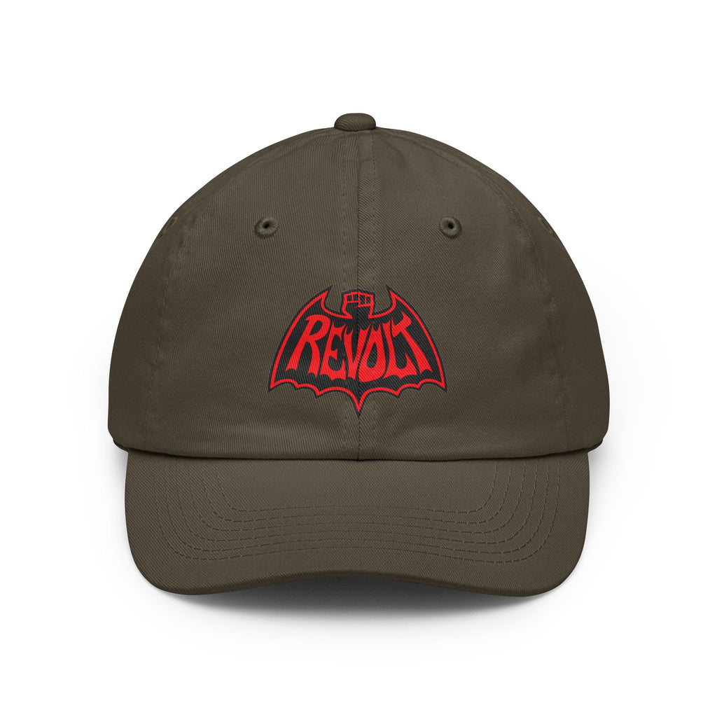 Revolt Bat-Fist Logo Dad Hat — Retro Punk Baseball Cap