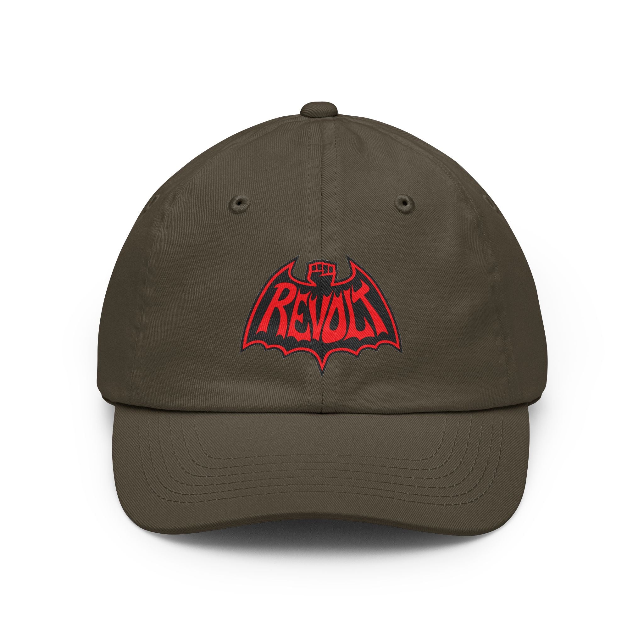 Revolt Bat-Fist Logo Dad Hat — Retro Punk Baseball Cap