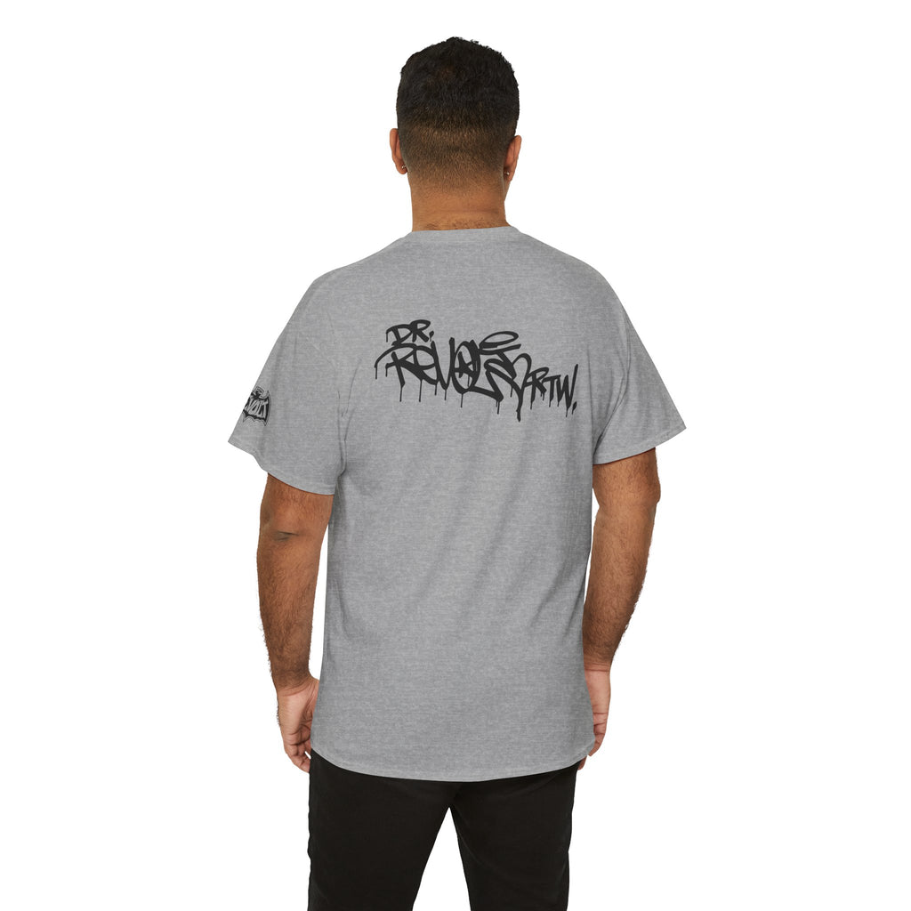 Revolt Bat-Fist Logo T‑Shirt — Graffiti Streetwear Tee