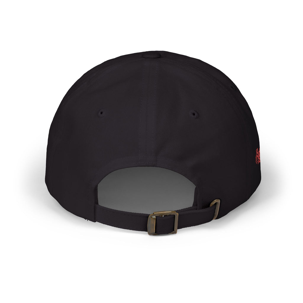 Bad Dad Cap — Red Revolt Bat-Fist Logo Embroidered Baseball Hat