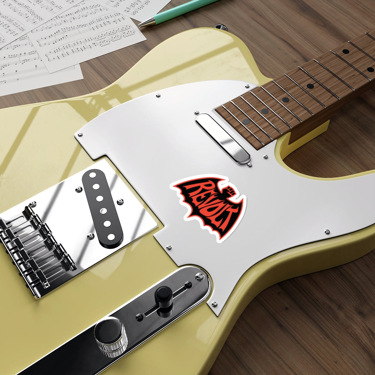 Revolt Bat Die-Cut Sticker — All-City All-Surface- Vinyl Sticker-