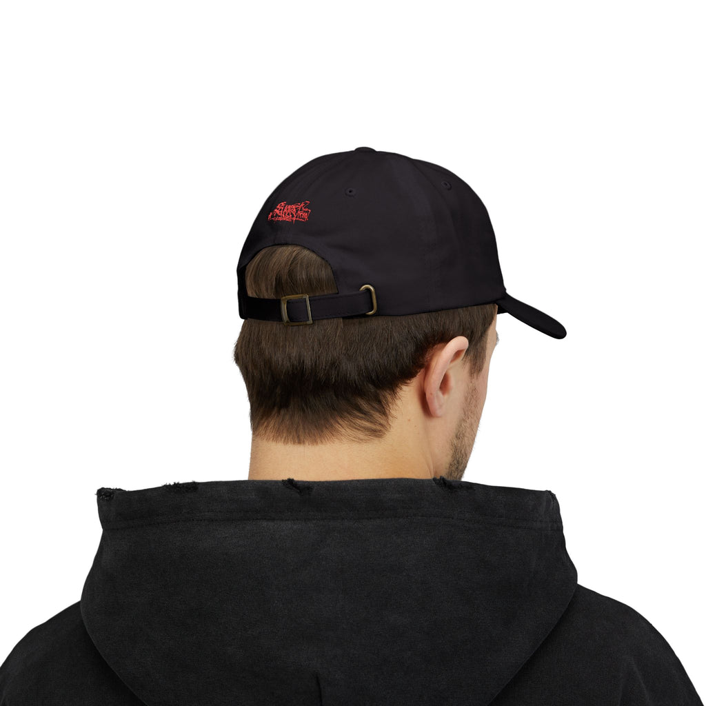 Revo-Bat-Fist Embroidered Baseball Hat — Graffiti Goth Mod Punk Rap Funk Beyond Wild Style!
