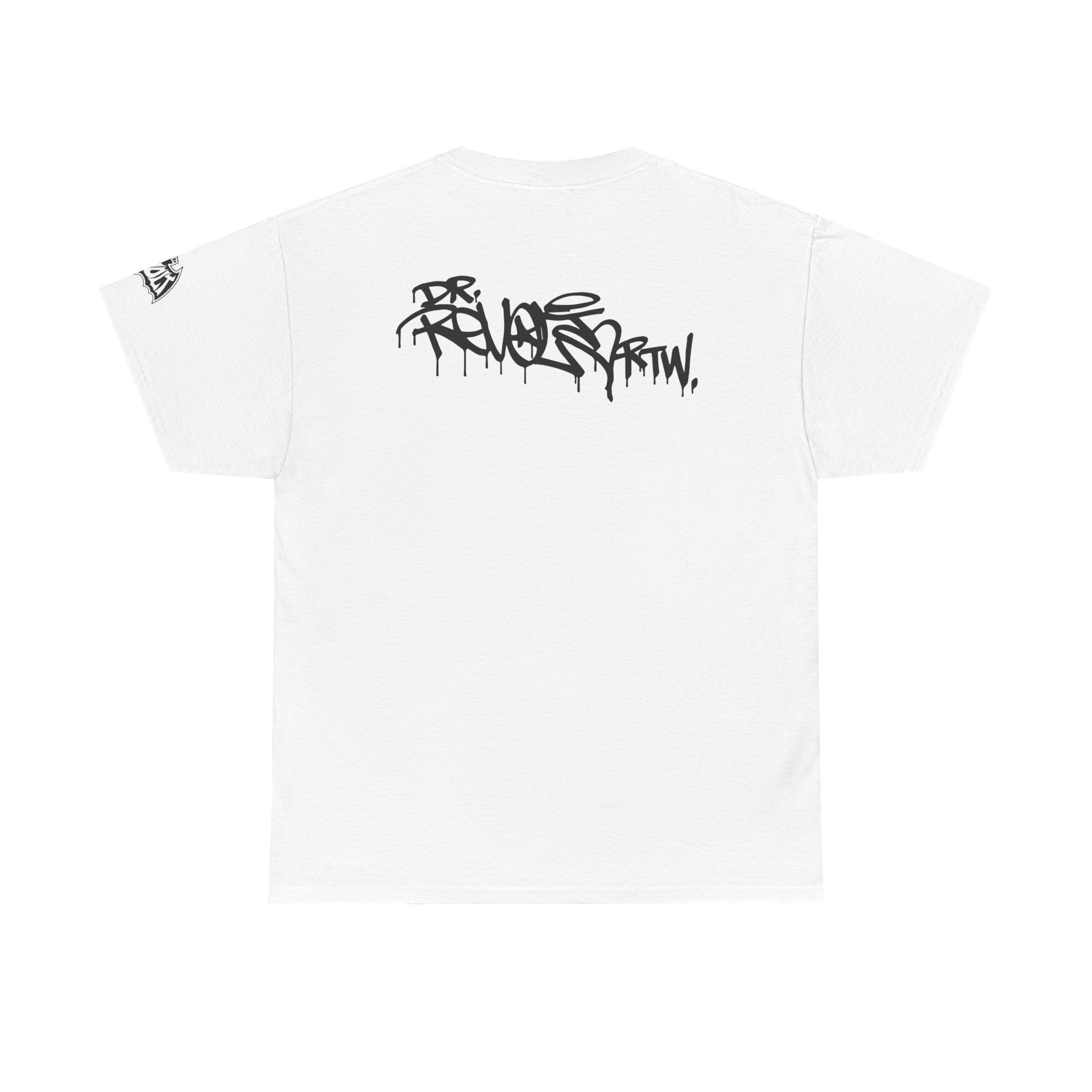 Revolt Bat-Fist Logo T‑Shirt — Graffiti Streetwear Tee