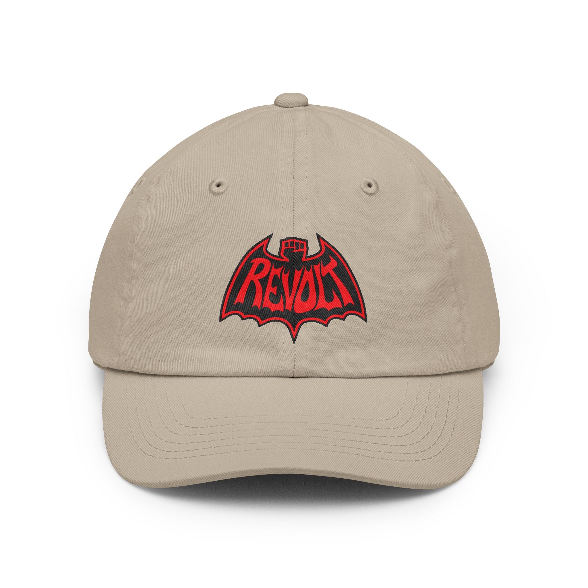 Revolt Bat-Fist Logo Dad Hat — Retro Punk Baseball Cap