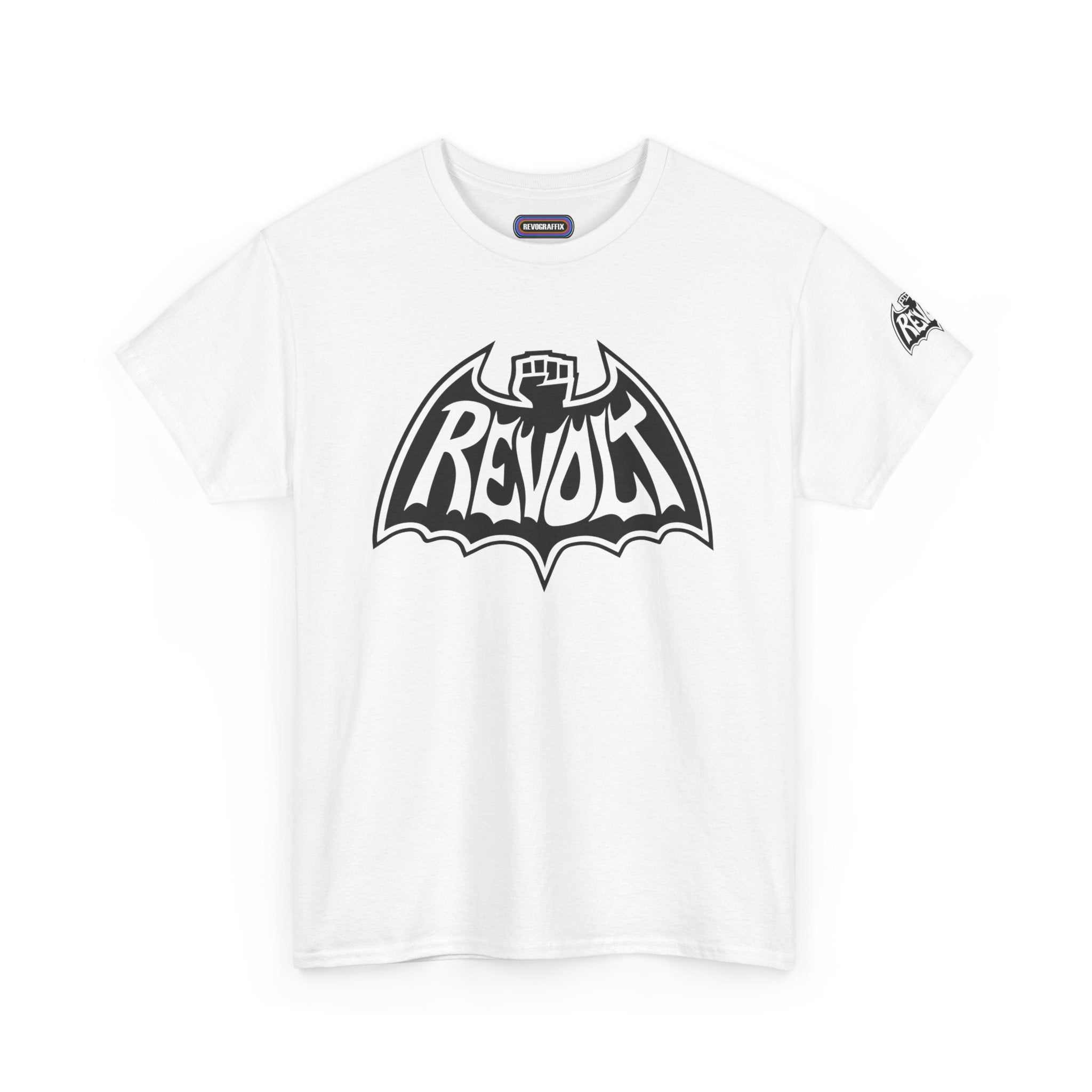 Revolt Bat-Fist Logo T‑Shirt — Graffiti Streetwear Tee