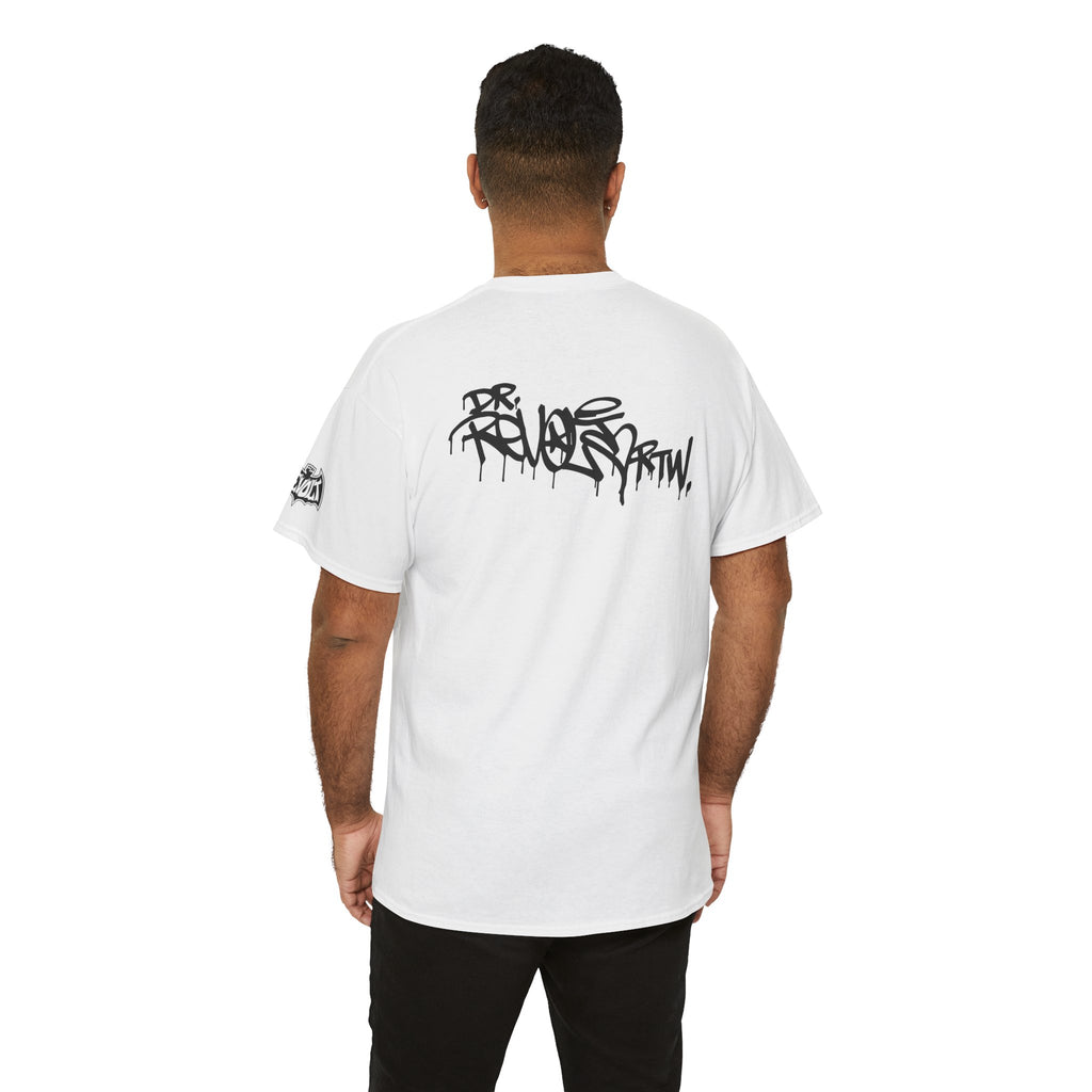 Revolt Bat-Fist Logo T‑Shirt — Graffiti Streetwear Tee