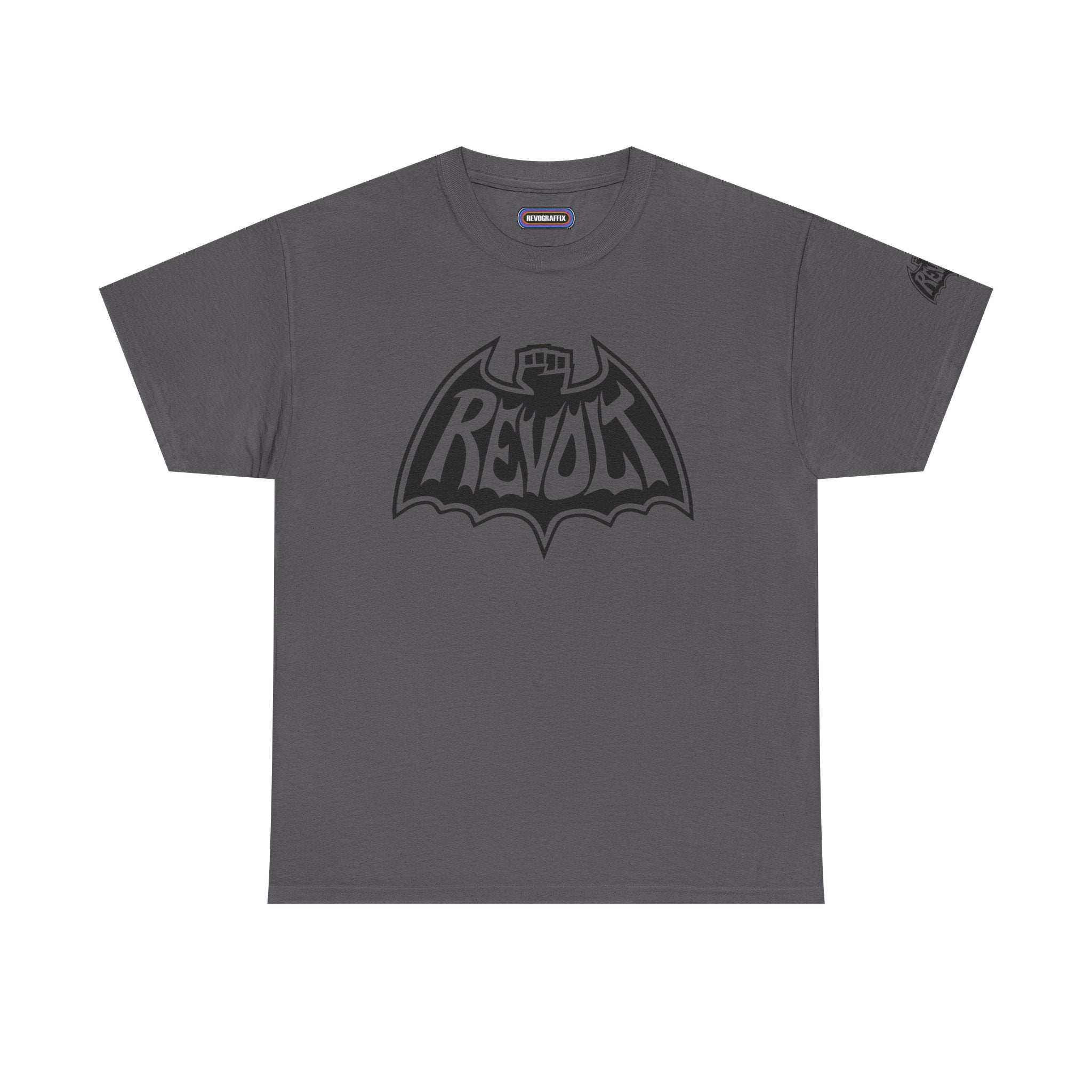 Revolt Bat-Fist Logo T‑Shirt — Graffiti Streetwear Tee