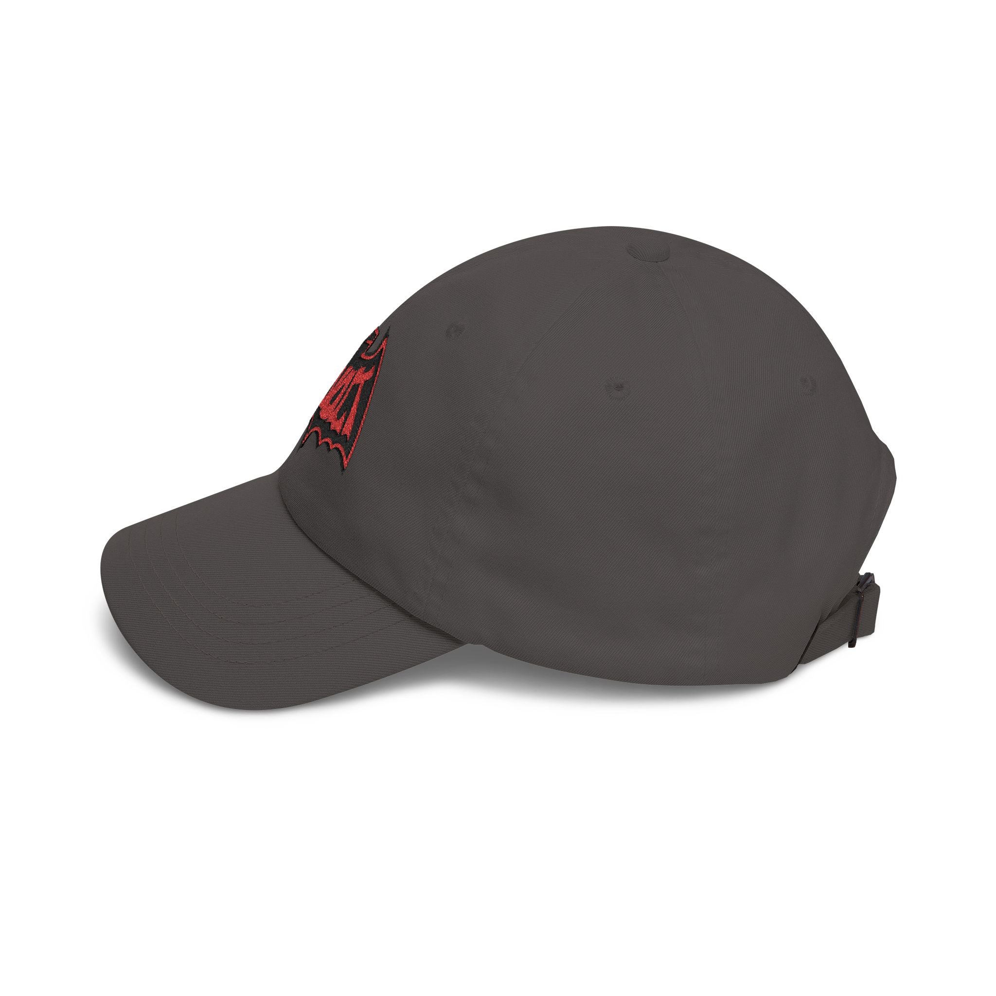 Bad Dad Cap — Red Revolt Bat-Fist Logo Embroidered Baseball Hat